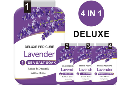 Freshine Deluxe Pedicure SPA 4 in 1 Box Lavender Manufactory