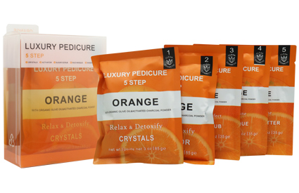 Freshine Deluxe Pedicure Volcano Foot SPA 5 Step Orange